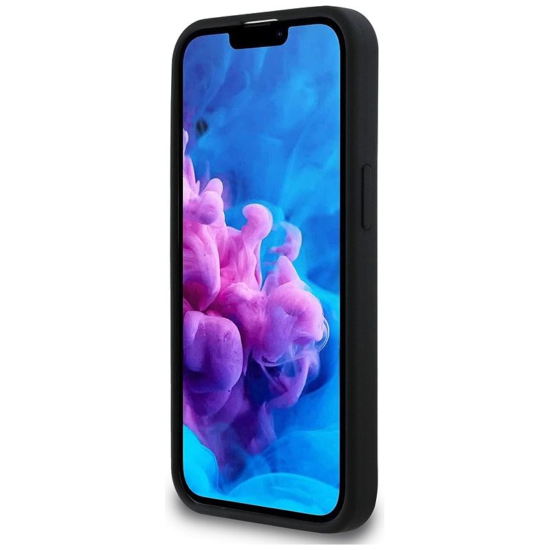 Guess HC Silicone Script Metal Logo Case for iPhone 16e Black - Billede 5