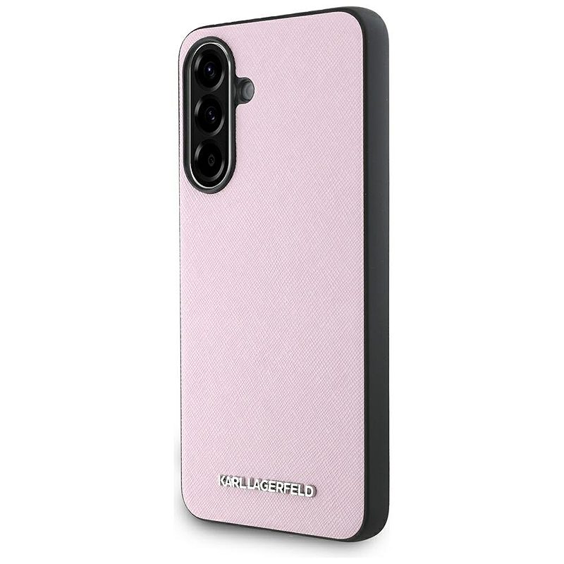 Karl Lagerfeld HC Saffiano Metal Logo Case for Samsung Galaxy A56 Pink