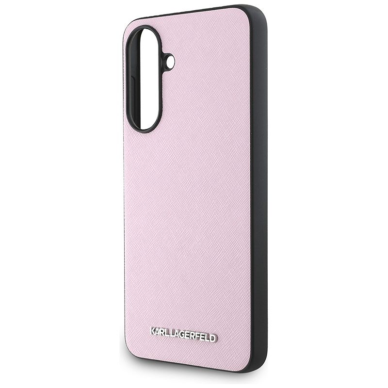 Karl Lagerfeld HC Saffiano Metal Logo Case for Samsung Galaxy A56 Pink - Billede 5