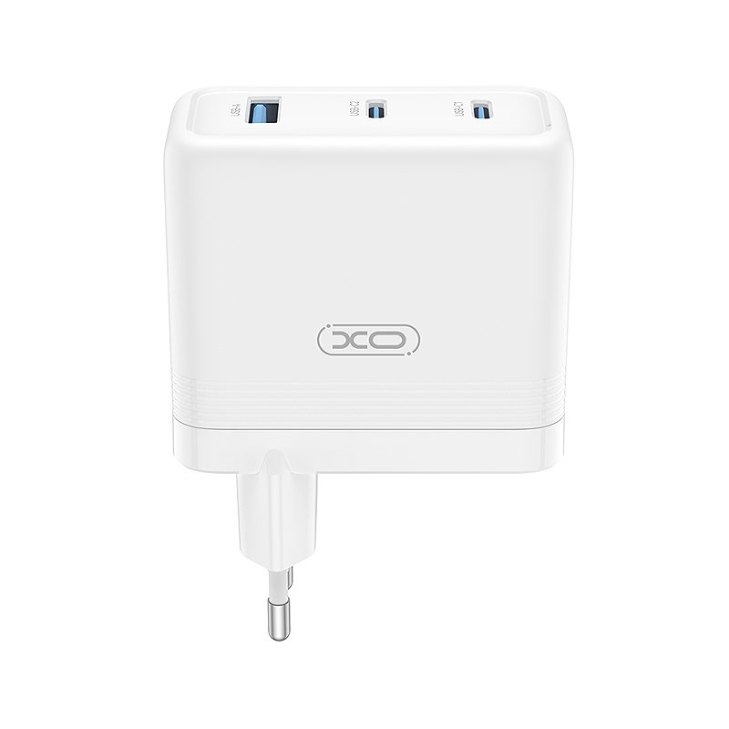 XO wall charger CE35 PD 100W 2x USB-C 1x USB white - Billede 2