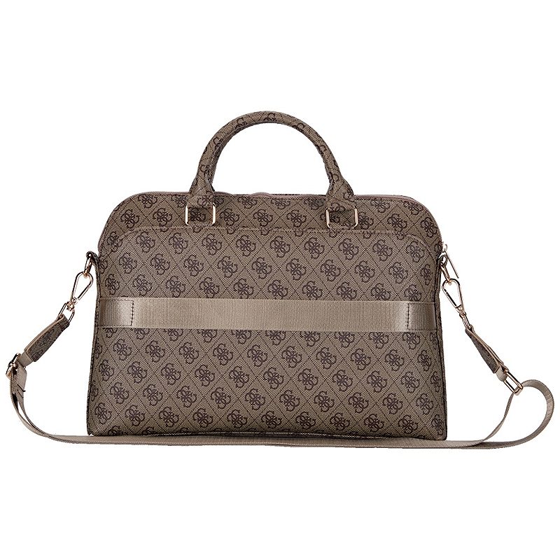Guess Computer Bag 4G Zipper Pocket & Triangle Logo for 15" Laptop Brown - Billede 2