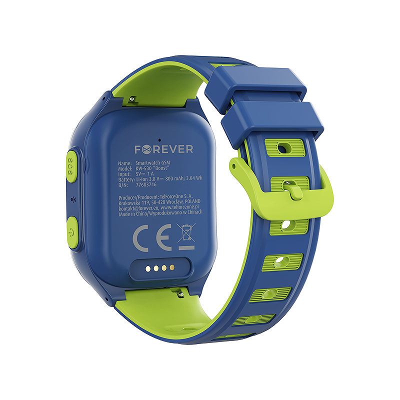 Forever smartwatch GPS WiFi 4G Kids Boost KW-530 Blue - Billede 4