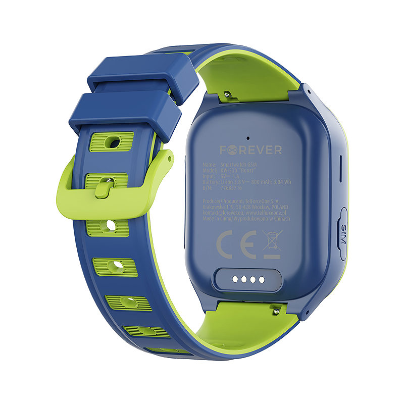 Forever smartwatch GPS WiFi 4G Kids Boost KW-530 Blue - Billede 5