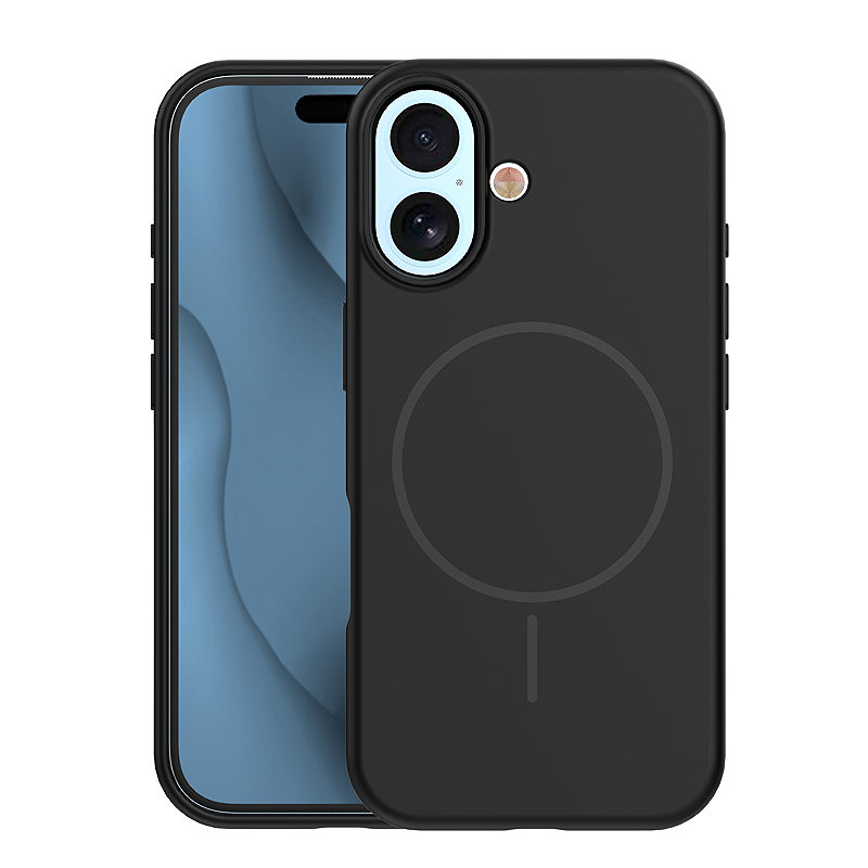 Silicone Thin Mag case for iPhone 17 6,3" / 18 6,3" black