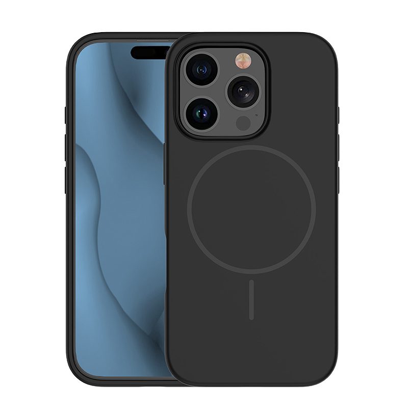 Silicone Thin Mag case for iPhone 17 Air 6,6" black