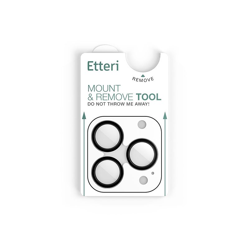 Etteri camera lens protector for iPhone 15 Pro / 15 Pro Max black - Billede 5