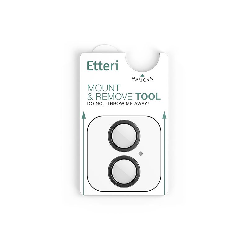 Etteri camera lens protector for iPhone 16 / 16 Plus black - Billede 5