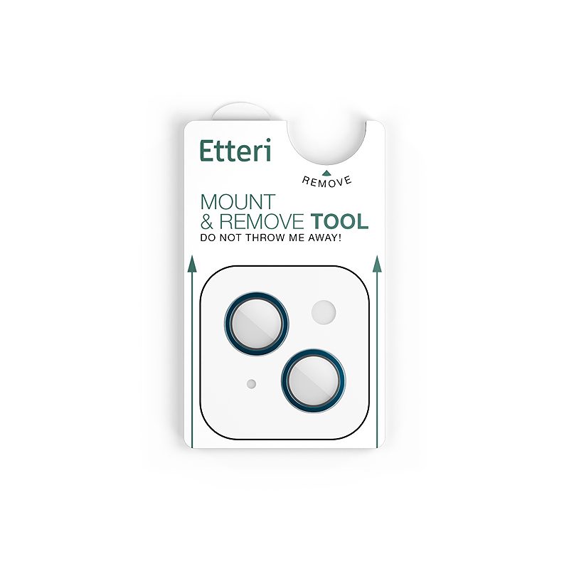 Etteri camera lens protector for iPhone 13 / 13 Mini sea blue - Billede 5