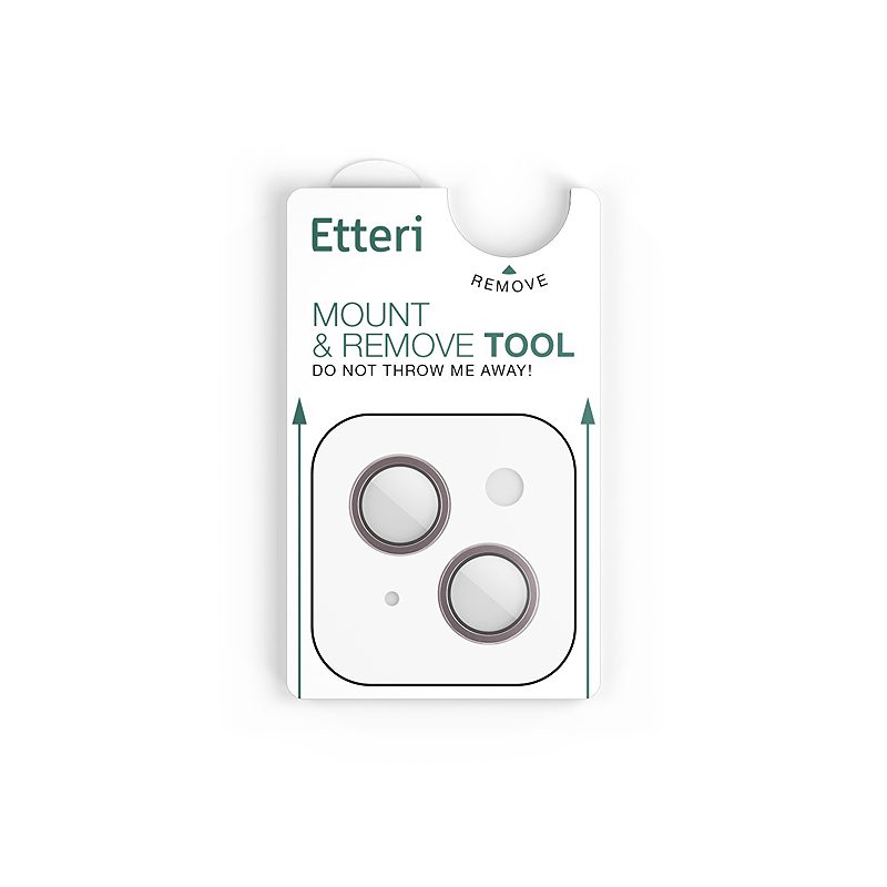 Etteri camera lens protector for iPhone 15 / 15 Plus pink - Billede 5