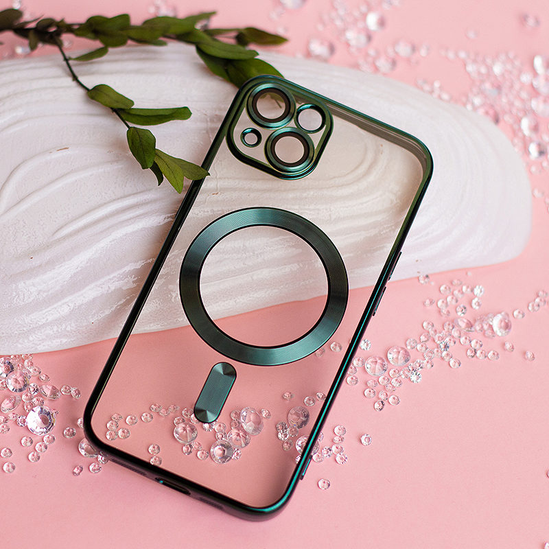 Color Chrome Mag case for iPhone 17 6,3" green - Billede 3