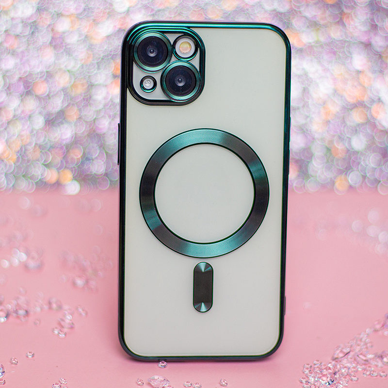 Color Chrome Mag case for iPhone 17 6,3" green - Billede 4
