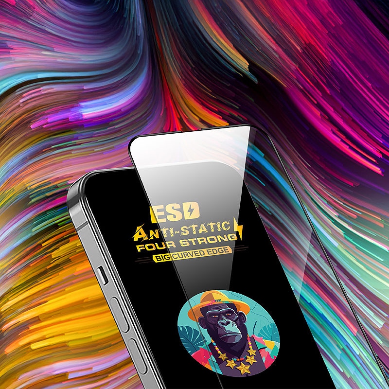 Universal tempered glass 9D OneFit AI-19 6,4" - Billede 3