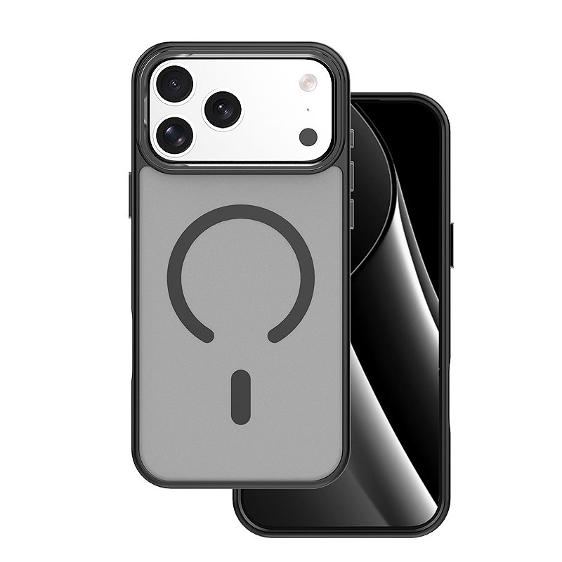 Frozen Mag case for iPhone 17 Pro Max 6,9" / 18 Pro Max 6,9" black open ring