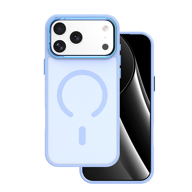 Frozen Mag case for iPhone 17 Pro Max 6,9" / 18 Pro Max 6,9" light blue open ring
