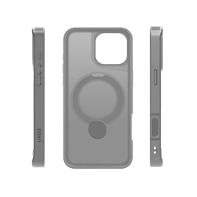 Etteri Matt Mag Ring case for iPhone 17 grey - Billede 4