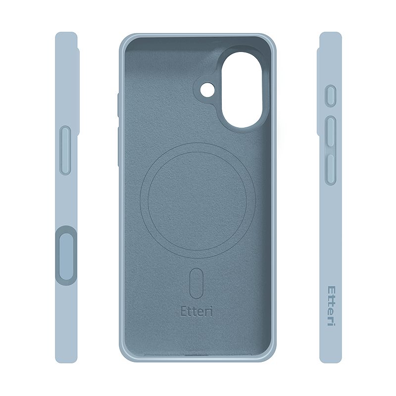Etteri Silicone Mag case for iPhone 17 light blue - Billede 4