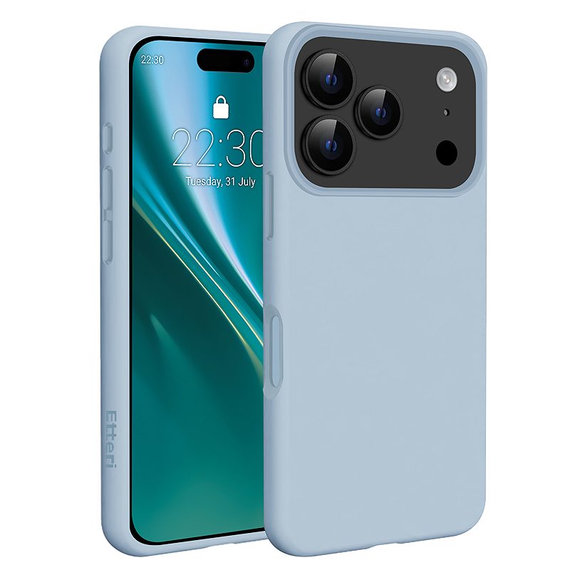 Etteri Silicone Mag case for iPhone 17 Pro / 18 Pro light blue