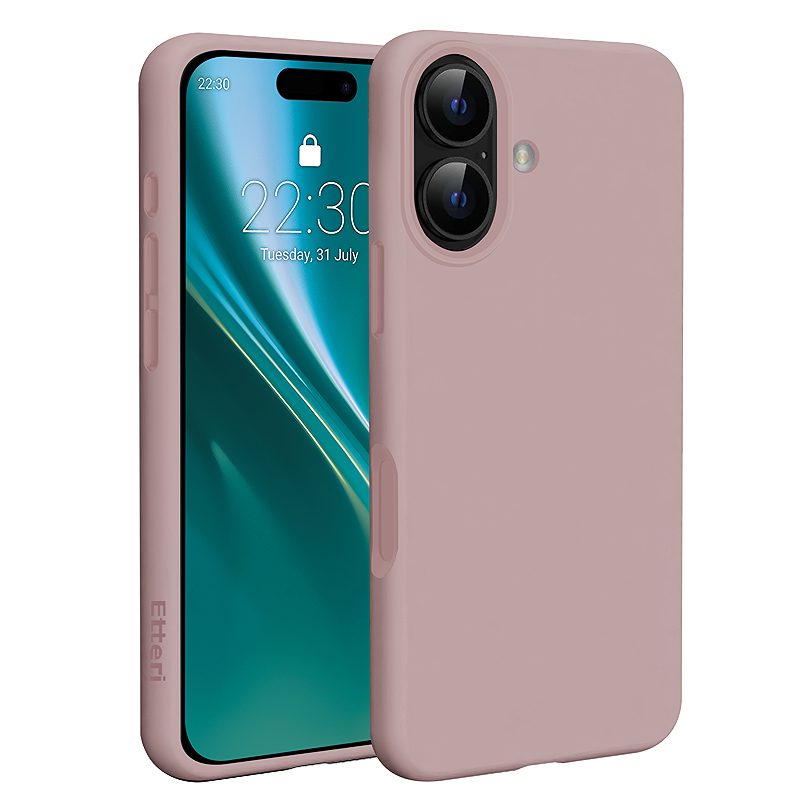 Etteri Silicone Mag case for iPhone 17 light pink
