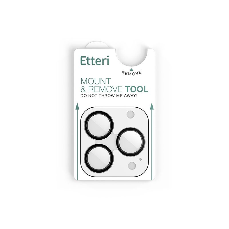 Etteri camera lens protector for iPhone 17 Pro / 17 Pro Max black - Billede 5