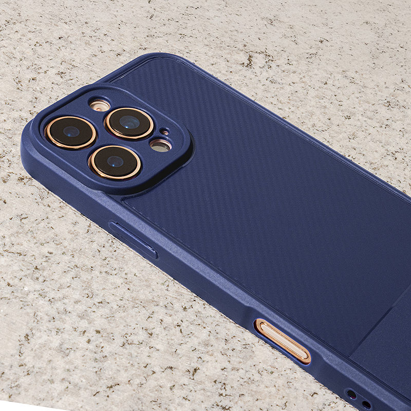 Simple Carbon case for iPhone 16 Pro 6,3" blue - Billede 5