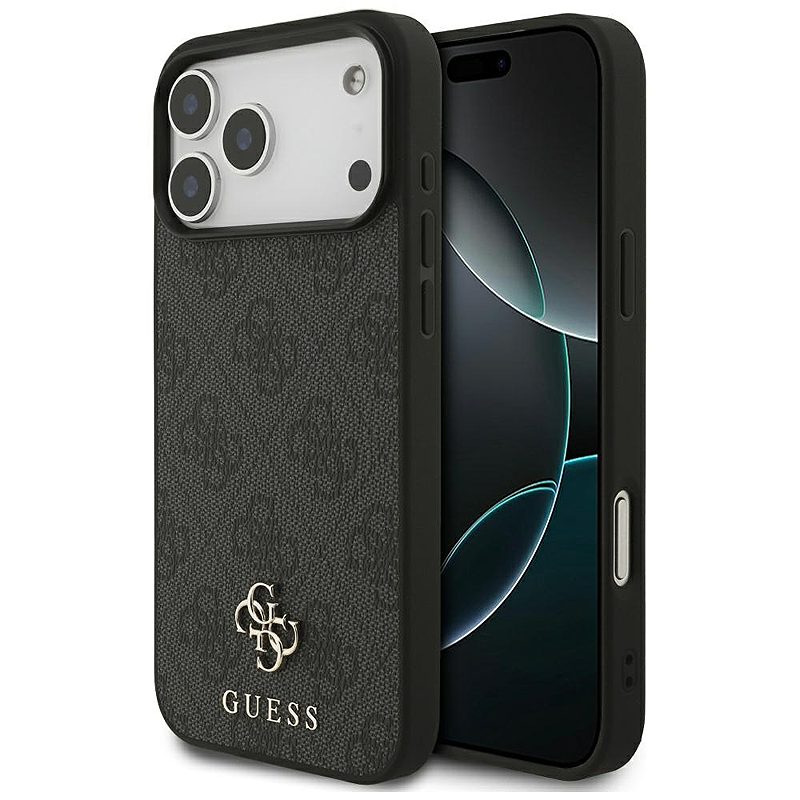 Guess 4G Small Classic Logo MagSafe case for iPhone 17 Pro Max black