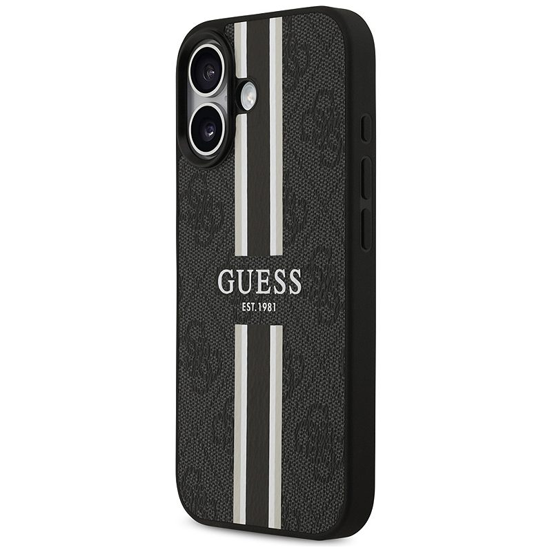 Guess 4G Printed Stripes MagSafe case for iPhone 17 black - Billede 2