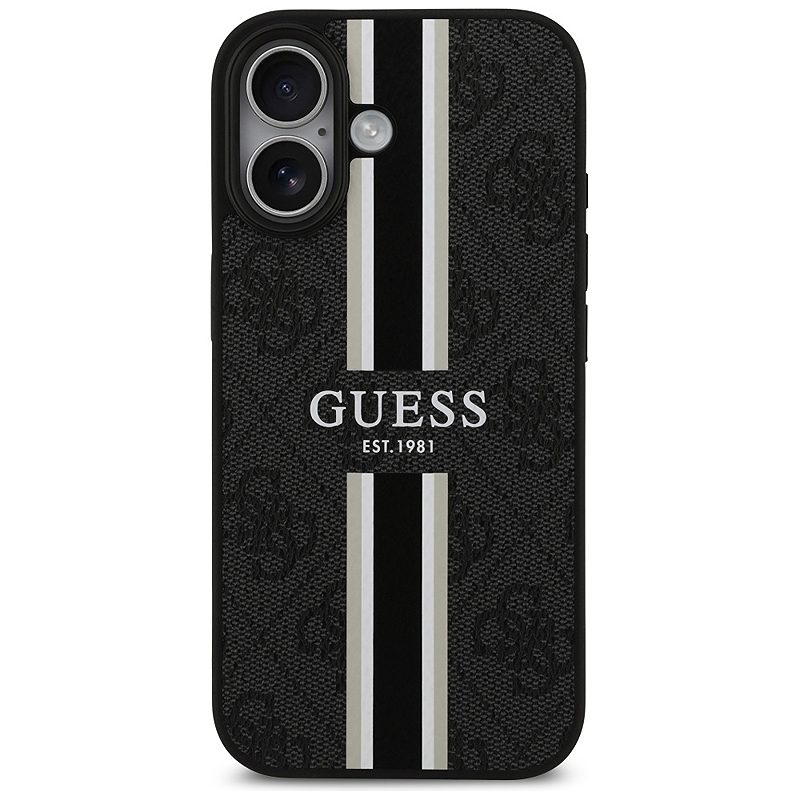 Guess 4G Printed Stripes MagSafe case for iPhone 17 black - Billede 3