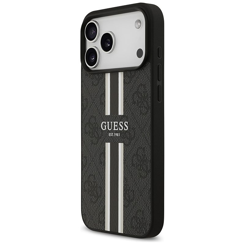 Guess 4G Printed Stripes MagSafe case for iPhone 17 Pro Max black - Billede 2