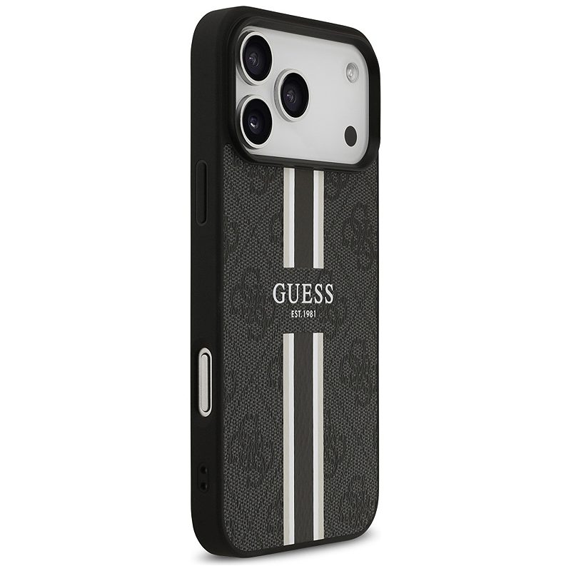 Guess 4G Printed Stripes MagSafe case for iPhone 17 Pro Max black - Billede 4