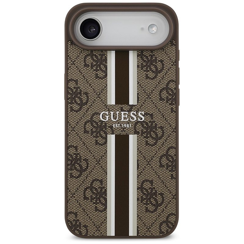 Guess 4G Printed Stripes MagSafe case for iPhone 17 Air brown - Billede 3