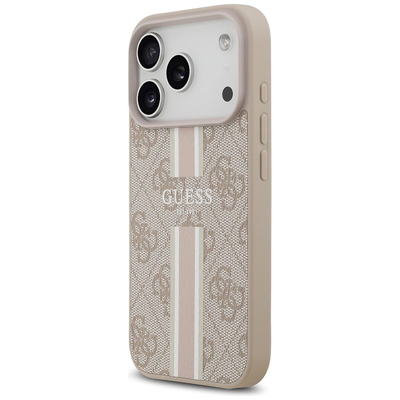 Guess 4G Printed Stripes MagSafe case for iPhone 17 Pro pink - Billede 2