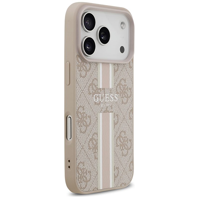 Guess 4G Printed Stripes MagSafe case for iPhone 17 Pro pink - Billede 4