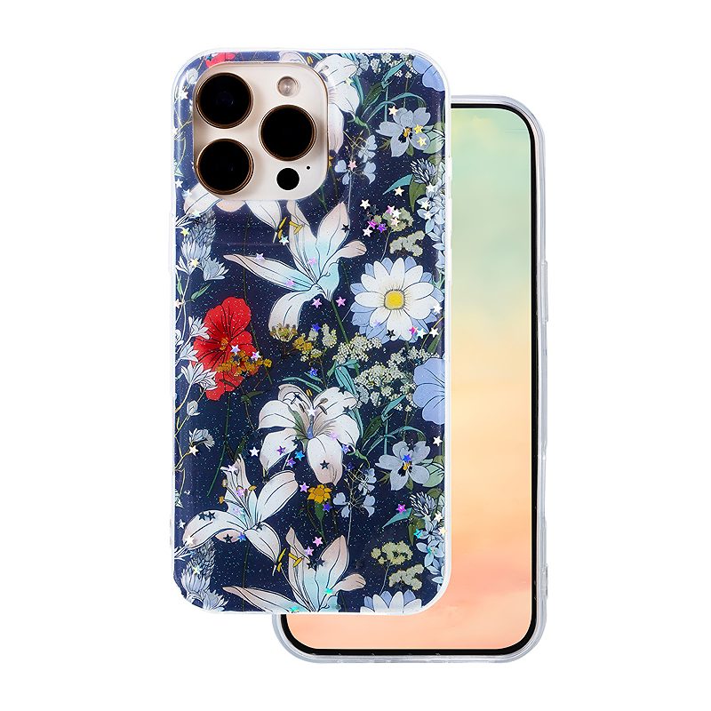 Glow Glam case for iPhone 16 Pro 6,3" blue