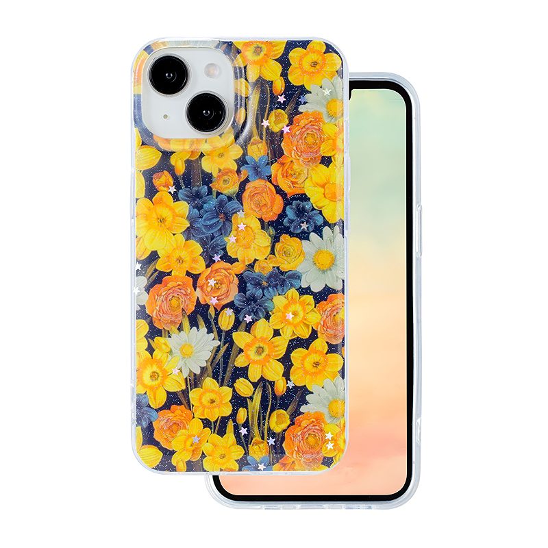 Glow Glam case for iPhone 15 6,1" orange