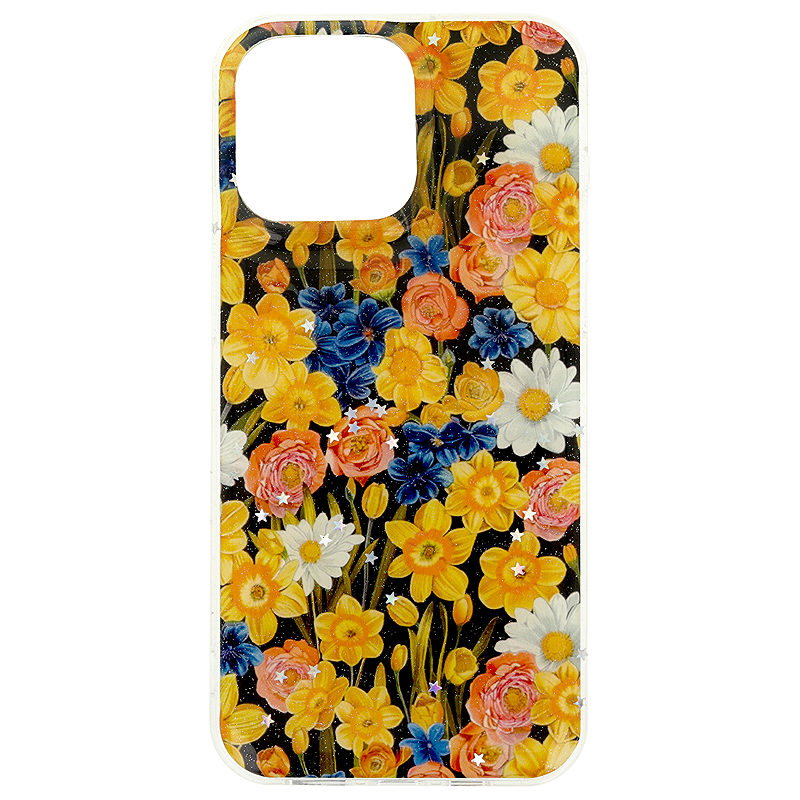 Glow Glam case for Xiaomi Redmi 14C 4G/ 14C 5G / Redmi A4 / POCO C75 orange - Billede 2