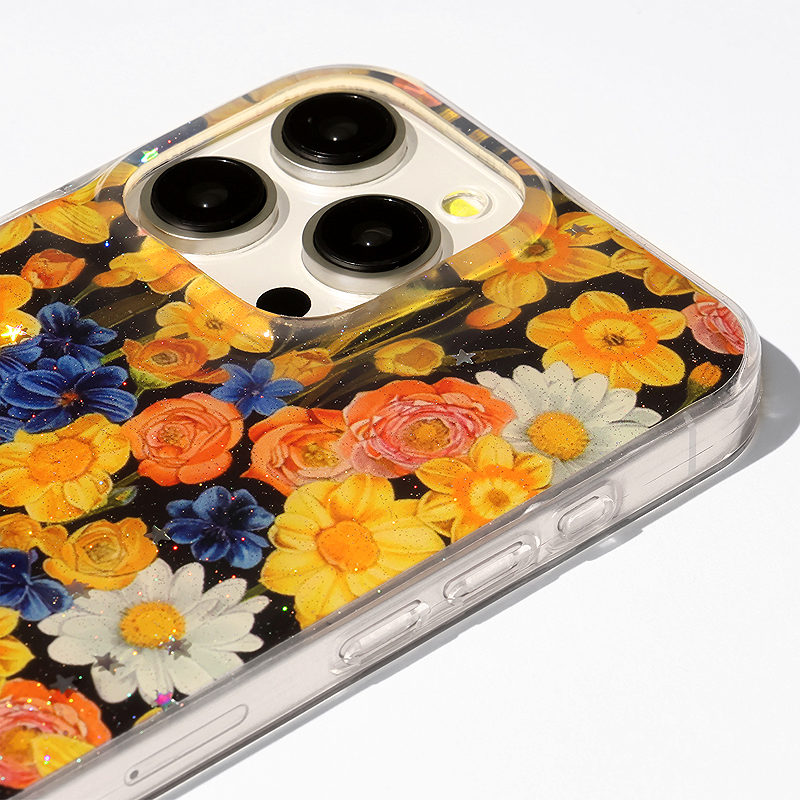 Glow Glam case for Xiaomi Redmi 14C 4G/ 14C 5G / Redmi A4 / POCO C75 orange - Billede 3