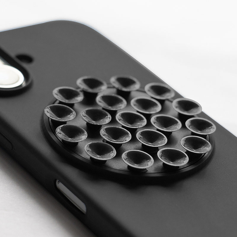 Silicone Stick case for iPhone 15 6,1" black - Billede 2