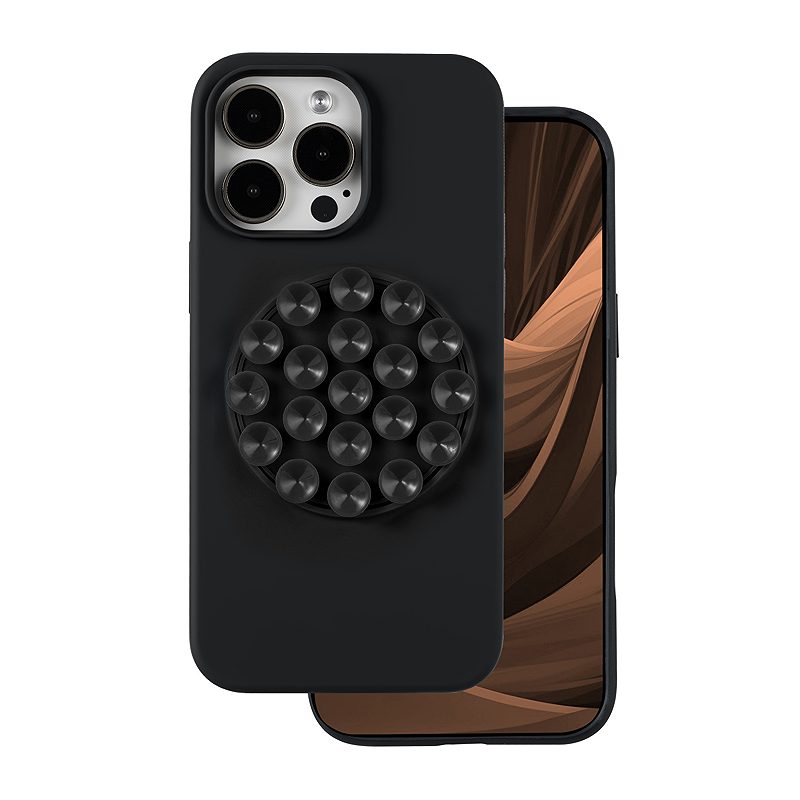 Silicone Stick case for iPhone 15 Pro Max 6,7" black