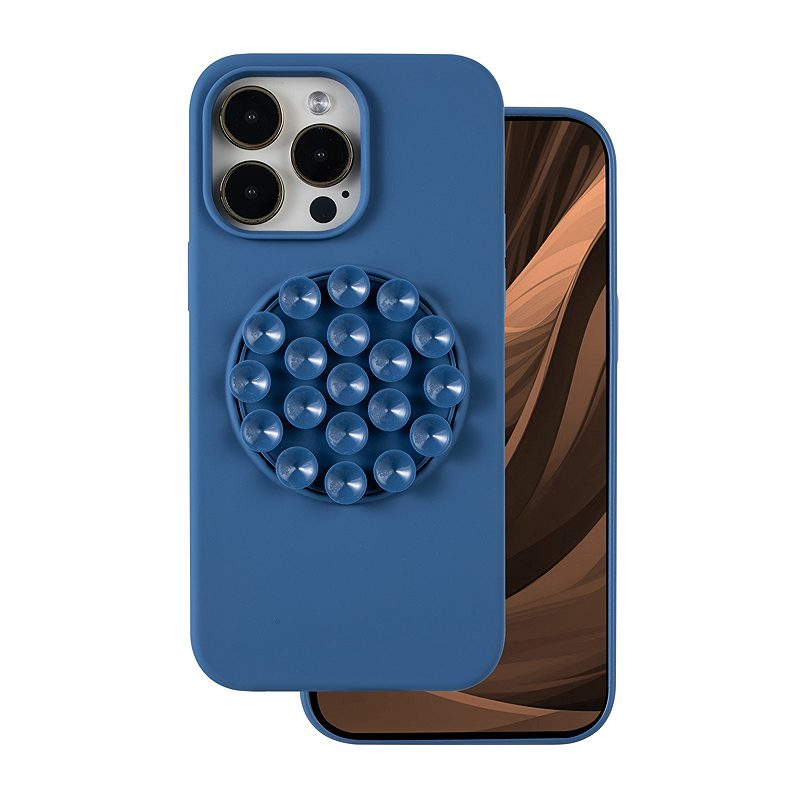 Silicone Stick case for iPhone 15 Pro Max 6,7" blue