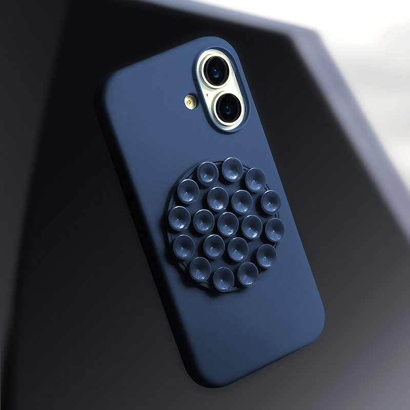 Silicone Stick case for iPhone 17 6,3" blue - Billede 5