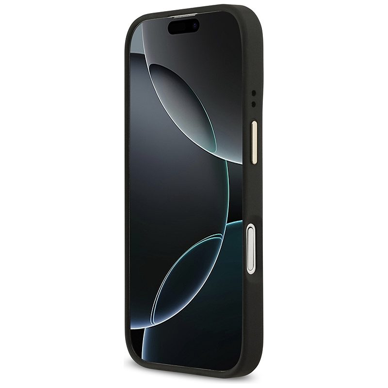 Guess case for iPhone 17 HC MAGSAFE PU W/ 4G PU STRIPE black - Billede 5