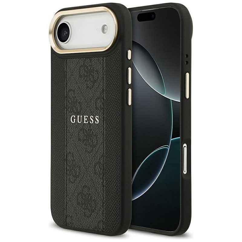 Guess case for iPhone 17 Air HC MAGSAFE PU W/ 4G PU STRIPE black