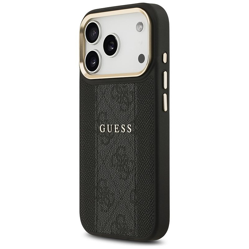 Guess case for iPhone 17 Pro HC MAGSAFE PU W/ 4G PU STRIPE black - Billede 2
