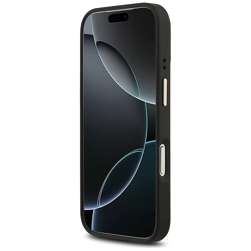 Guess case for iPhone 17 Pro HC MAGSAFE PU W/ 4G PU STRIPE black - Billede 5