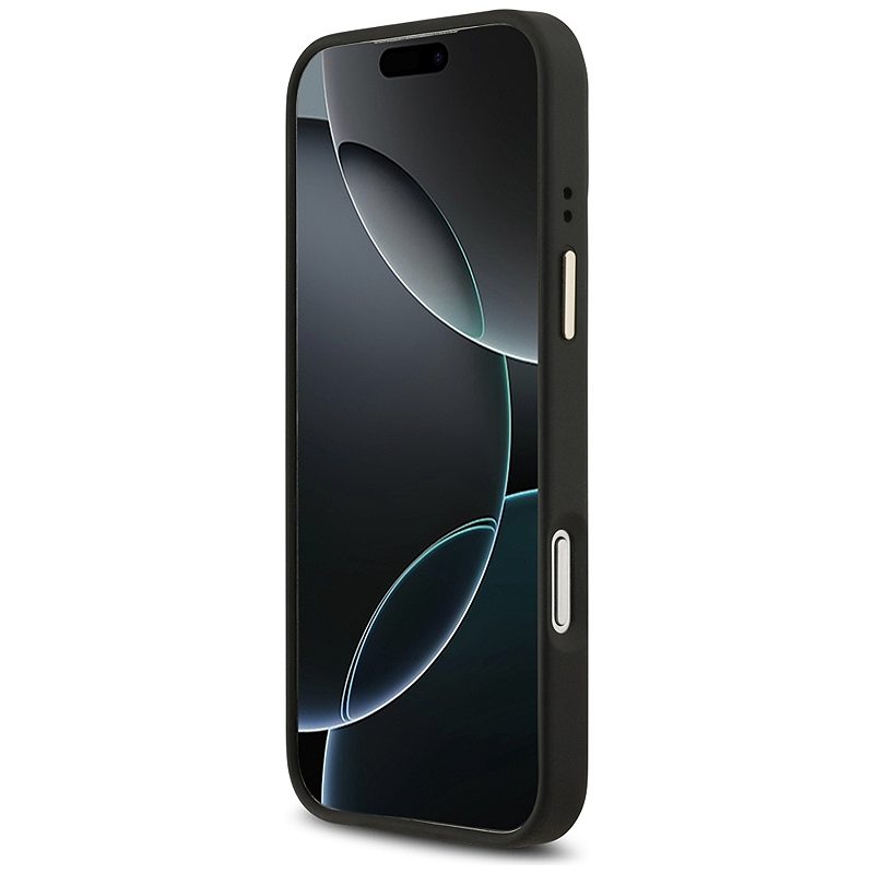 Guess case for iPhone 17 Pro Max HC MAGSAFE PU W/ 4G PU STRIPE black - Billede 5