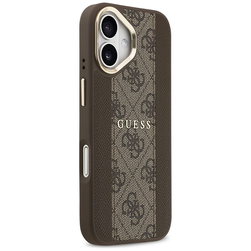Guess case for iPhone 17 HC MAGSAFE PU W/ 4G PU STRIPE brown - Billede 4