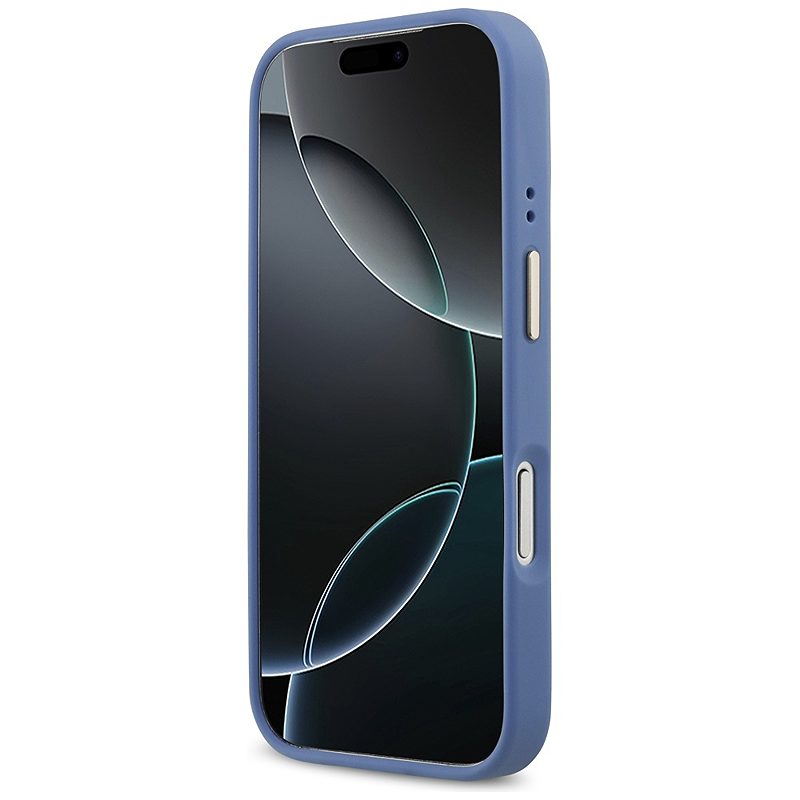 Guess case for iPhone 17 Pro HC MAGSAFE PU W/ 4G PU STRIPE blue - Billede 5