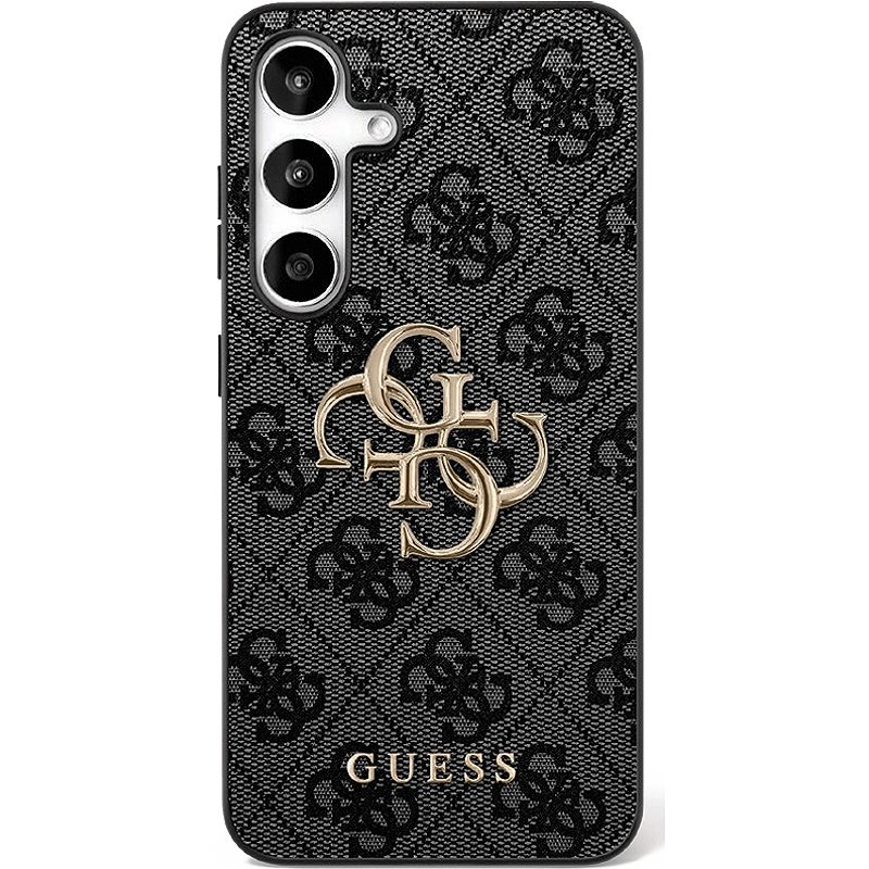 Guess case for Samsung Galaxy S25 FE HC PU LEATHER 4G METAL LOGO black