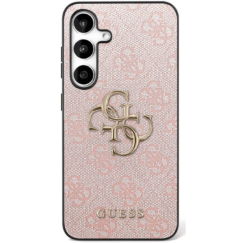 Guess case for Samsung Galaxy S25 FE HC PU LEATHER 4G METAL LOGO pink