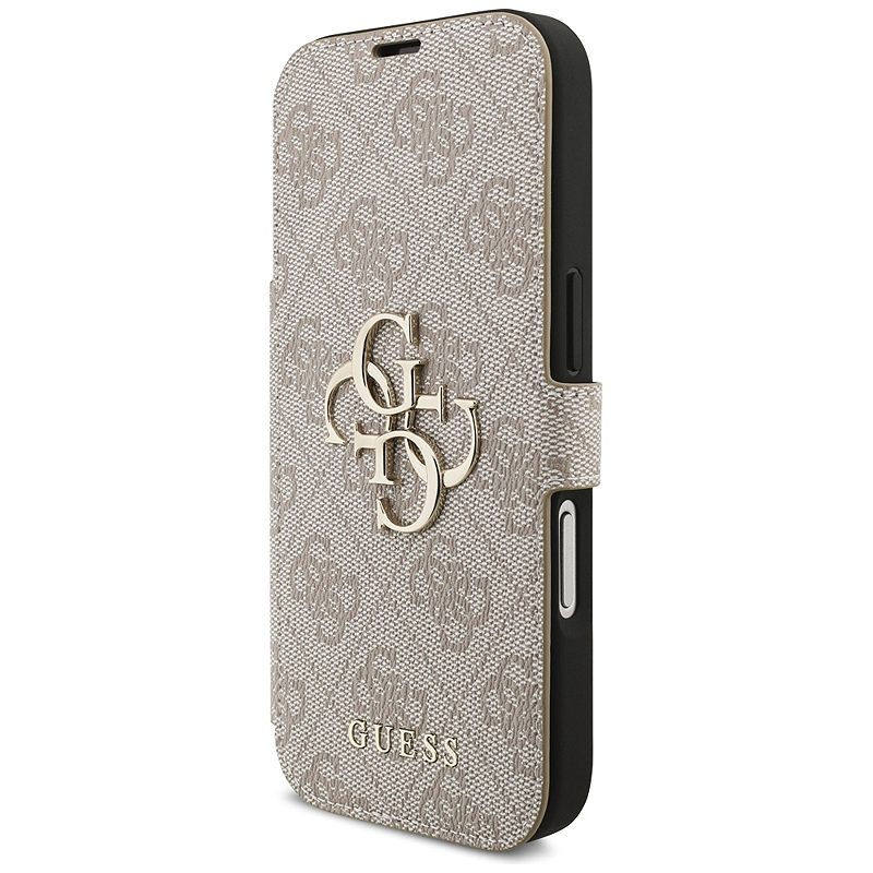 Guess Book 4G Metal Logo case for iPhone 17 Pro pink - Billede 2